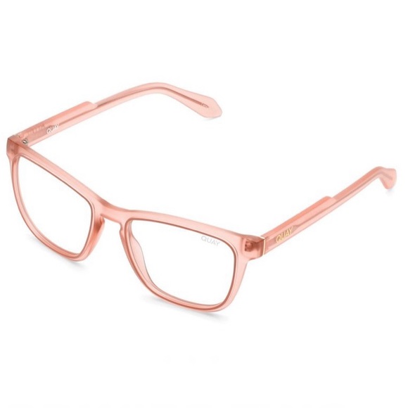 QUAY Hardwire Blue Light Coral Pink Two Tone Frame Bluelight Blocking Lens NWT - Picture 3 of 5